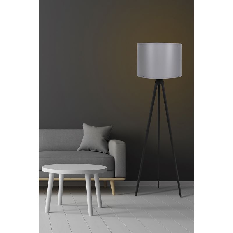 Casa si Gradina - Corpuri si surse de iluminat - Veioze si lampi - Lampadare - Lampadar, Opviq, mdf, negru gri, 145 cm, 390FLH1113 - Infinity.ro