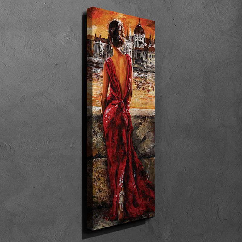 Casa si Gradina - Decoratiuni - Tablouri - Tablou decorativ, Wallxpert, panza, multicolor, 30x80 cm, rama lemn, 762SYM4263 - Infinity.ro
