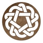 Casa si Gradina - Bucatarie si vesela - Organizare si depozitare bucatarie - Suporturi tacamuri si vase - Set suporturi de masa, Hermia, lemn, nuc, 36x36 cm, 4 bucati, 790PYN1111 - Infinity.ro