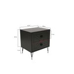 Casa si Gradina - Mobilier - Comode si corpuri - Noptiere - Noptiera, Hanah Home, pal melaminat, antracit, 50x40x55 cm, 854KLN3310 - Infinity.ro