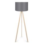 Casa si Gradina - Corpuri si surse de iluminat - Veioze si lampi - Lampadare - Lampadar, Opviq, mdf si pvc, gri stejar, 38x140 cm, 780SGN3437 - Infinity.ro