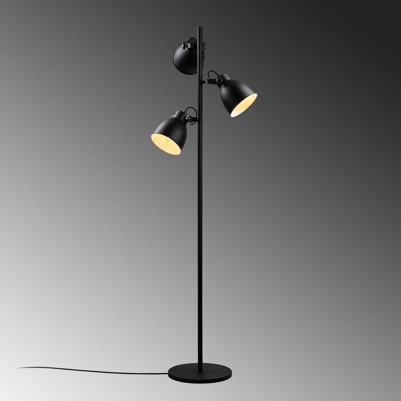Casa si Gradina - Corpuri si surse de iluminat - Veioze si lampi - Lampadare - Lampadar, Opviq, metal, negru, 37x37x162 cm, 521SHN2256 - Infinity.ro