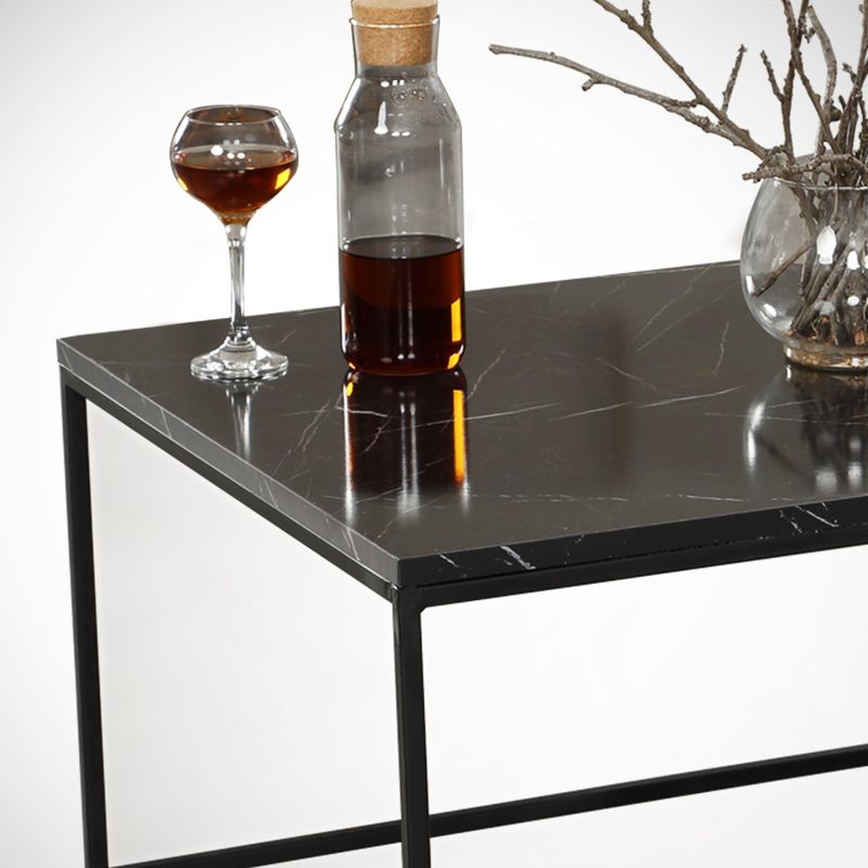 Casa si Gradina - Mobilier - Mese si birouri - Masute de cafea - Masuta de cafea, Hanah Home, pal melaminat, negru si alb, 95x55x43 cm, 801CMY2845 - Infinity.ro