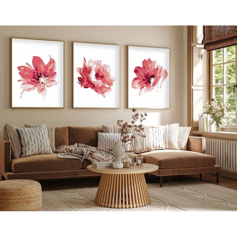 Casa si Gradina - Decoratiuni - Tablouri - Tablou decorativ inramat, Wallxpert, mdf, multicolor, 50x70 cm, set 3 piese, 693BSE1546 - Infinity.ro