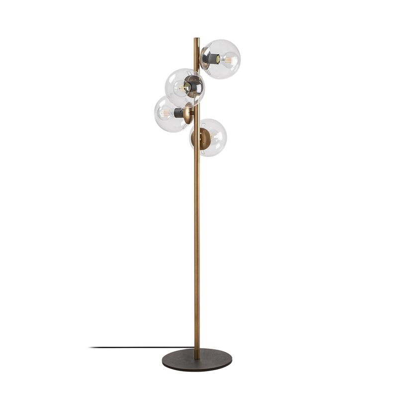 Casa si Gradina - Corpuri si surse de iluminat - Veioze si lampi - Lampadare - Lampadar, Opviq, metal, auriu, 32x32x130 cm, 521SHN1531 - Infinity.ro