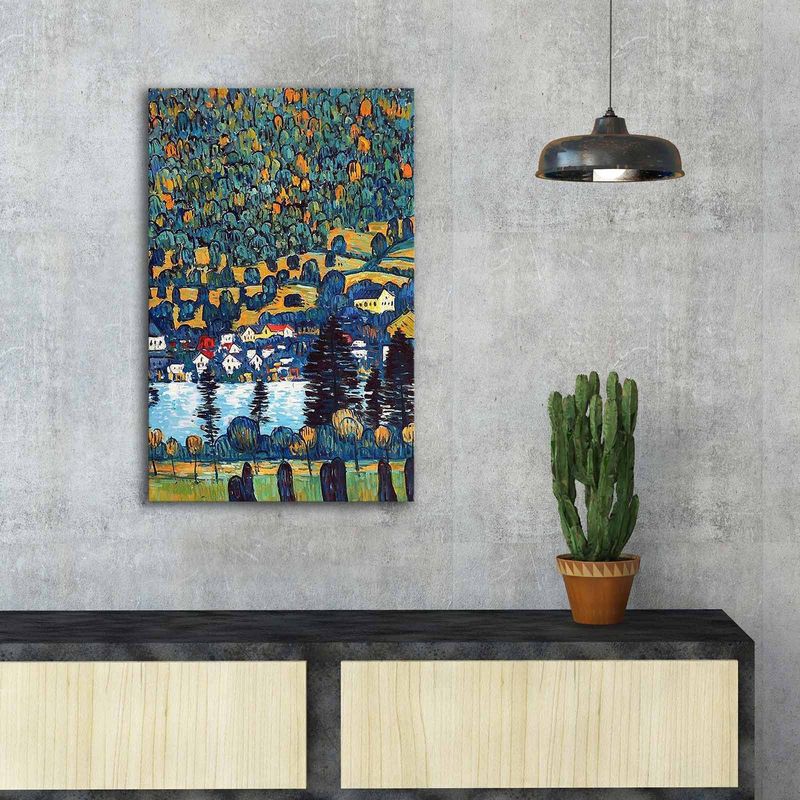 Casa si Gradina - Decoratiuni - Tablouri - Tablou canvas decorativ, Wallxpert, panza suede, multicolor, 45x70 cm, rama lemn, 249CVT1456 - Infinity.ro
