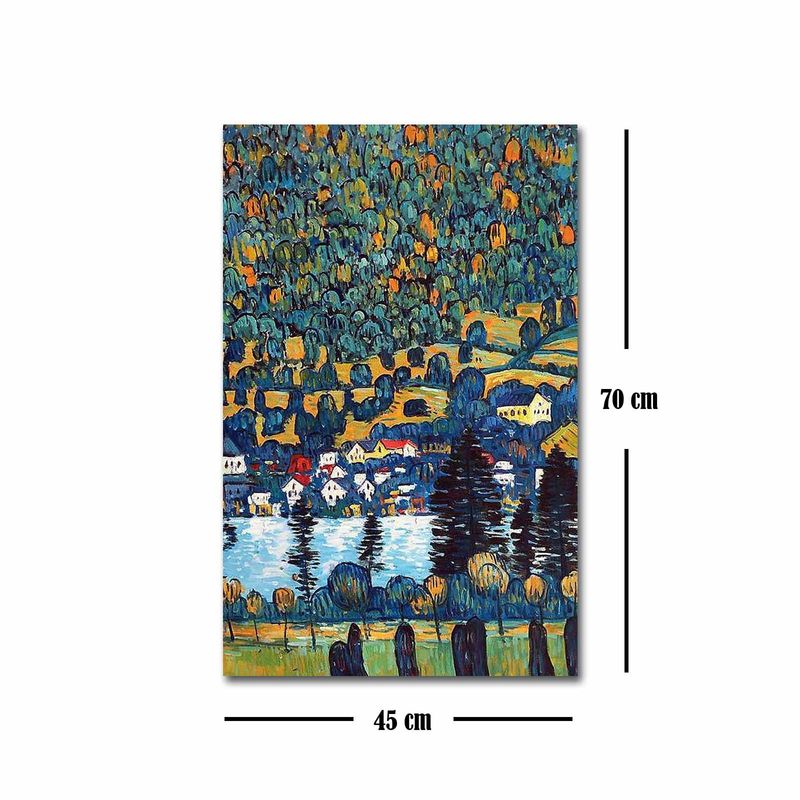 Casa si Gradina - Decoratiuni - Tablouri - Tablou canvas decorativ, Wallxpert, panza suede, multicolor, 45x70 cm, rama lemn, 249CVT1456 - Infinity.ro