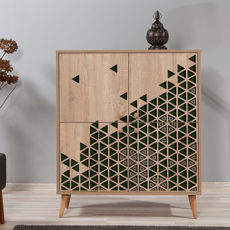 Casa si Gradina - Mobilier - Dulapuri si sifoniere - Dulapuri - Dulap multifunctional, Hanah Home, pal melaminat, stejar sonoma, 95x36x111 cm, 863SPH3944 - Infinity.ro