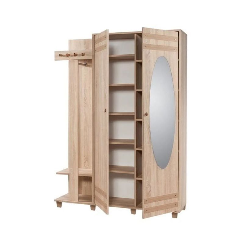 Casa si Gradina - Mobilier - Organizare si depozitare - Cuiere - Cuier, Hanah Home, pal melaminat, stejar sonoma, 135x192x36 cm, 863SPH4824 - Infinity.ro
