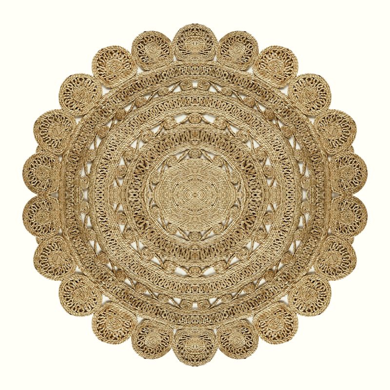 Casa si Gradina - Textile si covoare - Covoare - Covorase intrare - Covoras de intrare, Conceptum Hypnose, crem, 100x100 cm, 100% poliester, antiderapant, 905ANR1854 - Infinity.ro