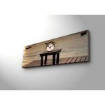 Casa si Gradina - Decoratiuni - Ceasuri - Ceas de perete decorativ, Wallxpert, panza de caprioara, multicolor, 30x90 cm, 228CLA1671 - Infinity.ro