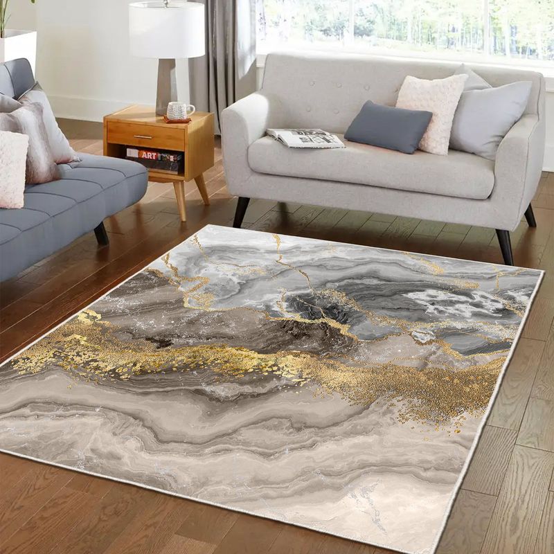 Casa si Gradina - Textile si covoare - Covoare - Covoare casa - Covor, Conceptum Hypnose, catifea, multicolor, 80x120 cm, antiderapant, 599HFT4151 - Infinity.ro