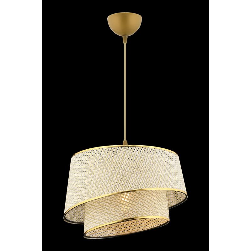 Casa si Gradina - Corpuri si surse de iluminat - Lustre si pendule - Candelabru, Opviq, metal, crem auriu, 32x32x65 cm - Infinity.ro