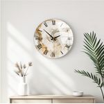 Casa si Gradina - Decoratiuni - Ceasuri - Ceas de perete decorativ, Wallxpert, sticla, multicolor, diametru 40 cm, 884ASF1112 - Infinity.ro