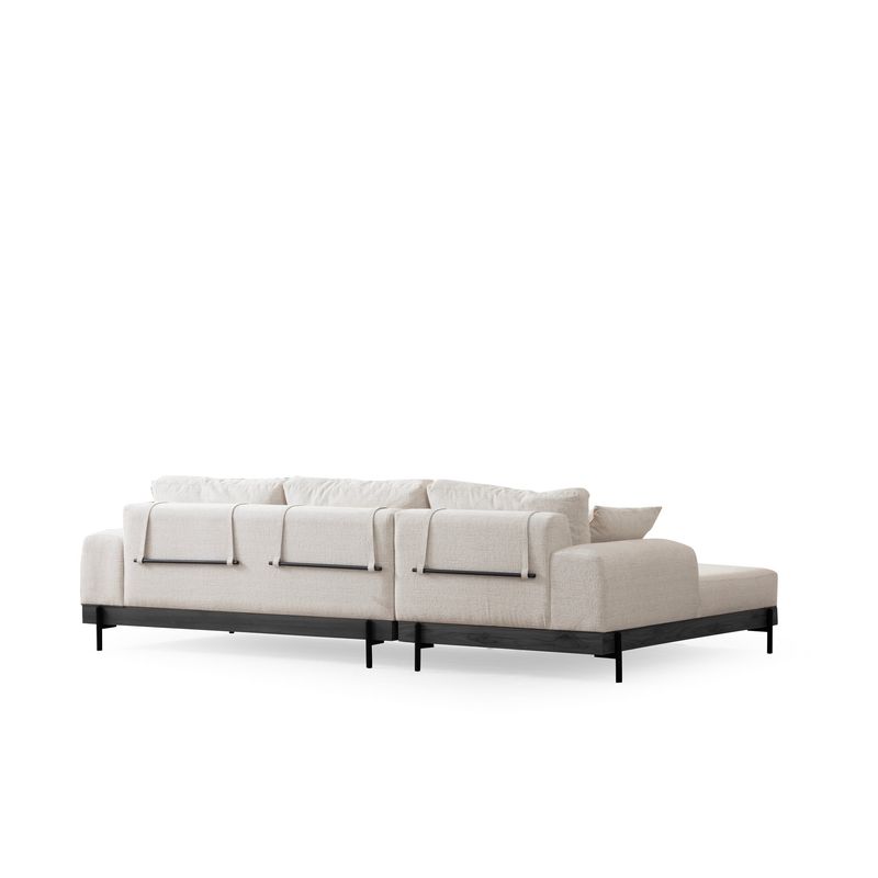 Casa si Gradina - Mobilier - Canapele si coltare - Coltare - Coltar, Hanah Home, lemn fag si pal, alb, 170x280x98 cm, 560ARE2131 - Infinity.ro