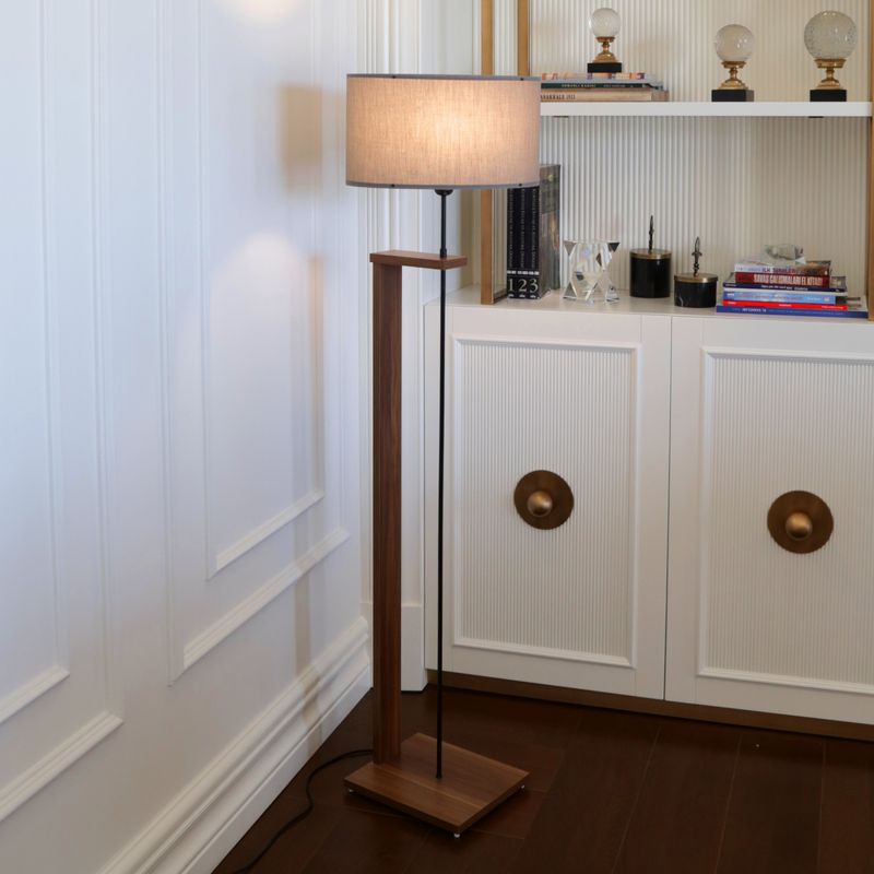 Casa si Gradina - Corpuri si surse de iluminat - Veioze si lampi - Lampadare - Lampadar, Opviq, lemn, gri inchis, 150 cm, 780SGN2608 - Infinity.ro