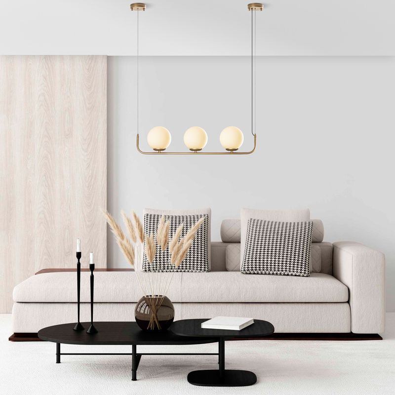 Casa si Gradina - Corpuri si surse de iluminat - Lustre si pendule - Candelabru, Opviq, metal, auriu, 76x15x20-110 cm - Infinity.ro