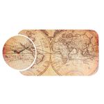 Casa si Gradina - Decoratiuni - Ceasuri - Ceas decorativ, Wallxpert, mdf, multicolor, 68x32 cm, 238HMA5142 - Infinity.ro