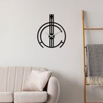 Casa si Gradina - Decoratiuni - Ceasuri - Ceas de perete decorativ, Wallxpert, metal, negru, 49x38 cm, 891TNL2453 - Infinity.ro