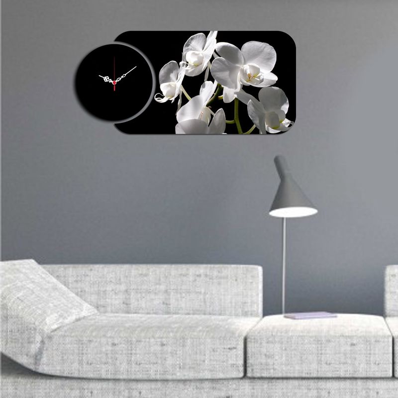 Casa si Gradina - Decoratiuni - Ceasuri - Ceas decorativ, Wallxpert, mdf, multicolor, 68x32 cm, 238HMA5150 - Infinity.ro