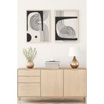 Casa si Gradina - Decoratiuni - Tablouri - Tablou decorativ cu rama, Wallxpert, mdf, multicolor, 70x50 cm, set 2 bucati, 693BSE1815 - Infinity.ro