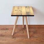 Casa si Gradina - Mobilier - Mese si birouri - Mese living - Masa laterala, Hanah Home, mdf, camel, 35x35x42 cm, 481LNA1966 - Infinity.ro