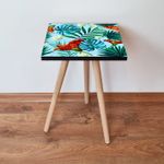 Casa si Gradina - Mobilier - Mese si birouri - Mese living - Masuta laterala, Hanah Home, mdf, multicolor, 35x35x42 cm, 481LNA1793 - Infinity.ro