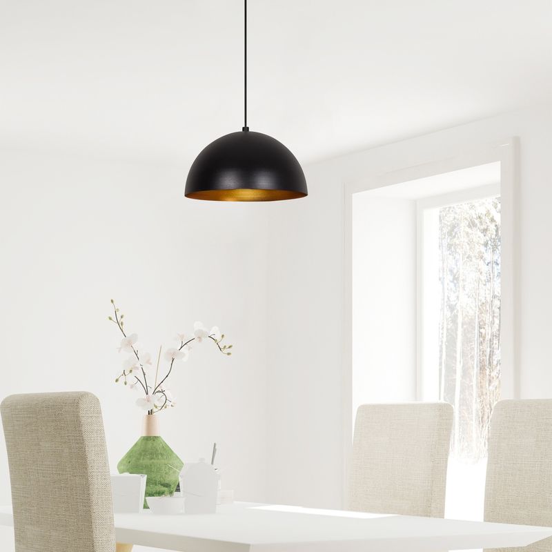 Casa si Gradina - Corpuri si surse de iluminat - Lustre si pendule - Candelabru, Opviq, metal, negru auriu, diametru 30 cm, inaltime reglabila, 892OPV1785 - Infinity.ro