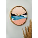 Casa si Gradina - Decoratiuni - Ceasuri - Ceas de perete decorativ, Wallxpert, sticla, multicolor, 30x30 cm, 902LMN1248 - Infinity.ro