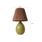 Casa si Gradina - Corpuri si surse de iluminat - Veioze si lampi - Veioze - Veioza, Opviq, ceramica, verde, 24x37 cm, 687HMY2230 - Infinity.ro