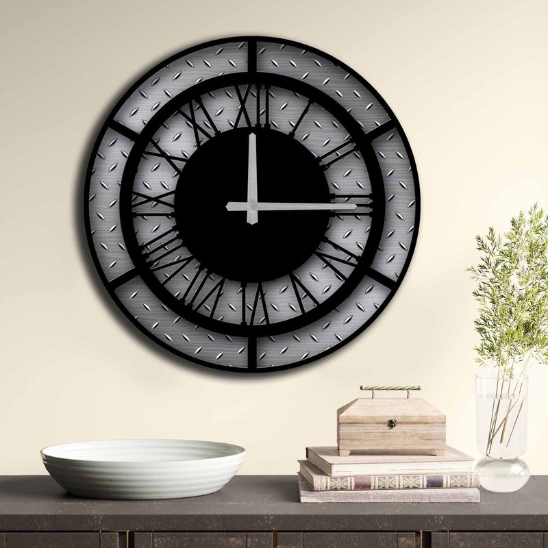 Casa si Gradina - Decoratiuni - Ceasuri - Ceas decorativ, Wallxpert, mdf, multicolor, 50 cm, 238HMA6264 - Infinity.ro