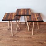Casa si Gradina - Mobilier - Mese si birouri - Masute de cafea - Set masute de cafea, Hanah Home, mdf, maro, 35x35x52 cm, 481LNA2964 - Infinity.ro