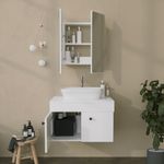 Casa si Gradina - Mobilier - Mobilier baie - Corpuri baie - Dulap baie, Hanah Home, carton dur, alb, 12x45x50 cm, 552NOS1224 - Infinity.ro