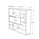 Casa si Gradina - Mobilier - Biblioteci si rafturi - Etajere - Etajera de perete, Hanah Home, pal melaminat, alb, 90.1x22x81 cm - Infinity.ro