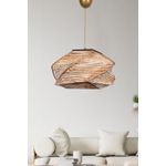 Casa si Gradina - Corpuri si surse de iluminat - Lustre si pendule - Lustra, Opviq, metal si lemn, natural, 36x65 cm, handmade - Infinity.ro
