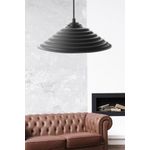 Casa si Gradina - Corpuri si surse de iluminat - Lustre si pendule - Lustra, Opviq, abs si policarbonat, negru, diametru 25 cm, inaltime 50 cm - Infinity.ro