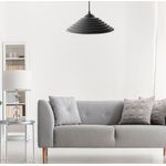 Casa si Gradina - Corpuri si surse de iluminat - Lustre si pendule - Lustra, Opviq, abs si policarbonat, negru, diametru 25 cm, inaltime 50 cm - Infinity.ro