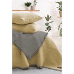 Casa si Gradina - Textile si covoare - Pături și cuverturi - Cuverturi - Set cuvertura pat dublu, L'essentiel Maison, galben, 240x260 cm, 70% bumbac 30% poliester, jacquard muselina - Infinity.ro