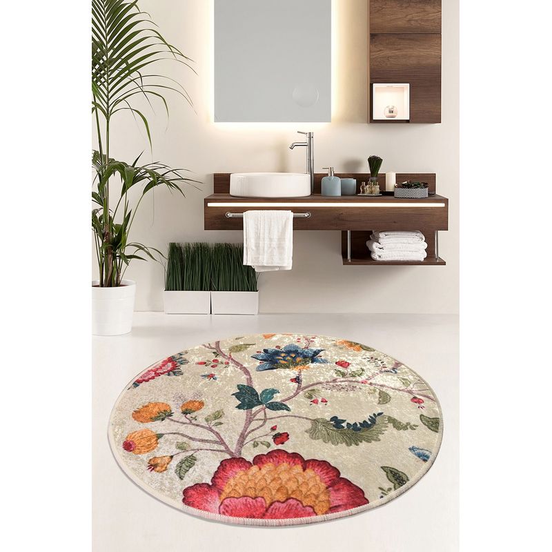 Casa si Gradina - Textile si covoare - Covoare - Covorase baie - Covoras de baie, L'essentiel Maison, multicolor, 140 cm, 100% poliester, antiderapant, 359CHL4240 - Infinity.ro
