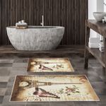 Casa si Gradina - Textile si covoare - Covoare - Covorase baie - Set covorase baie, L'essentiel Maison, multicolor, 50x60 cm si 60x100 cm, 100% poliester, antiderapant, antibacterian, 299ANR1562 - Infinity.ro