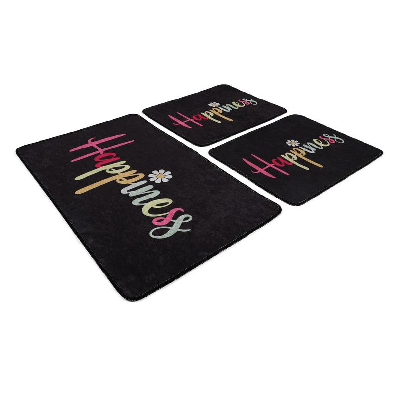 Casa si Gradina - Textile si covoare - Covoare - Covorase baie - Set covorase de baie, L'essentiel Maison, multicolor, 60x100 cm si 50x60 cm, 100% poliester, antiderapant, 359CHL3278 - Infinity.ro