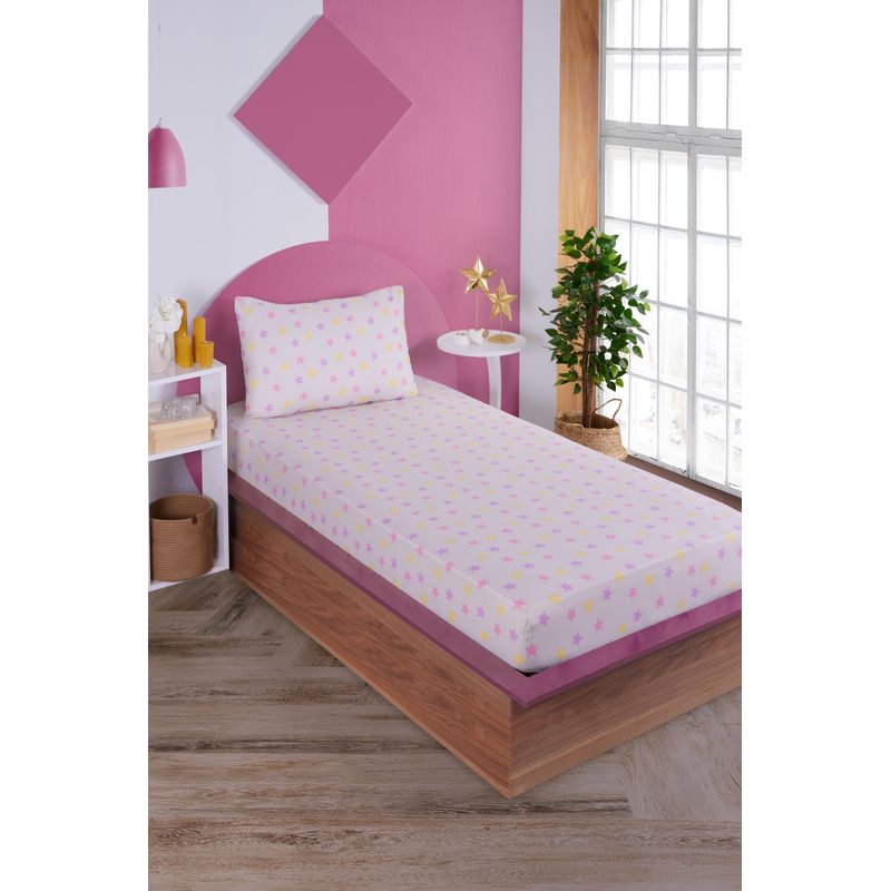 Casa si Gradina - Textile si covoare - Lenjerii de pat - Lenjerii copii - Set lenjerie de pat single, L'essentiel Maison, bej, 100x200 cm, bumbac poliester - Infinity.ro