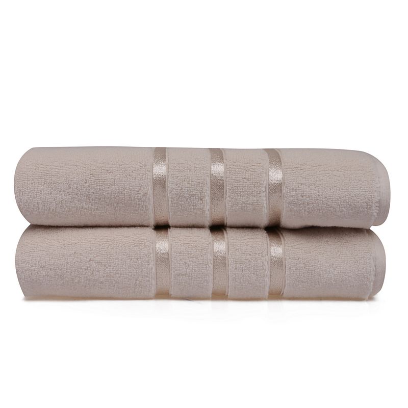 Casa si Gradina - Textile si covoare - Textile baie - Prosoape - Set prosoape baie, L'essentiel Maison, galben deschis, 70x140 cm, 100% microcoton, 2 bucati - Infinity.ro