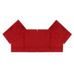 Casa si Gradina - Textile si covoare - Textile baie - Prosoape - Set prosoape de fata, L'essentiel Maison, rosu, 30x50 cm, 100% bumbac, 6 bucati - Infinity.ro