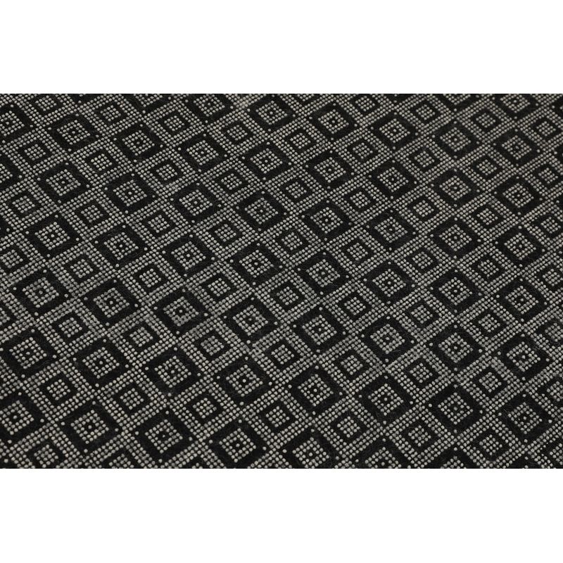 Casa si Gradina - Textile si covoare - Covoare - Covorase baie - Covoras de baie, L'essentiel Maison, negru alb gri, 80x120 cm, 100% poliester, antiderapant - Infinity.ro