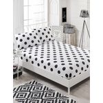 Casa si Gradina - Textile si covoare - Lenjerii de pat - Seturi de lenjerie - Set lenjerie de pat dublu, L'essentiel Maison, alb-negru, 160x200 cm, bumbac-poliester - Infinity.ro