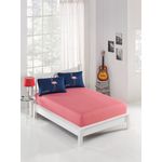 Casa si Gradina - Textile si covoare - Lenjerii de pat - Seturi de lenjerie - Set lenjerie de pat dublu, L'essentiel Maison, albastru inchis roz, 160x200+20 cm, 65% bumbac 35% poliester - Infinity.ro