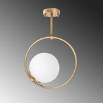 Casa si Gradina - Corpuri si surse de iluminat - Lustre si pendule - Lustra, Opviq, metal, auriu, 26x15x39 cm - Infinity.ro