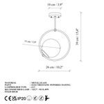 Casa si Gradina - Corpuri si surse de iluminat - Lustre si pendule - Lustra, Opviq, metal, auriu, 26x15x39 cm - Infinity.ro