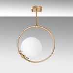 Casa si Gradina - Corpuri si surse de iluminat - Lustre si pendule - Lustra, Opviq, metal, auriu, 26x15x39 cm - Infinity.ro